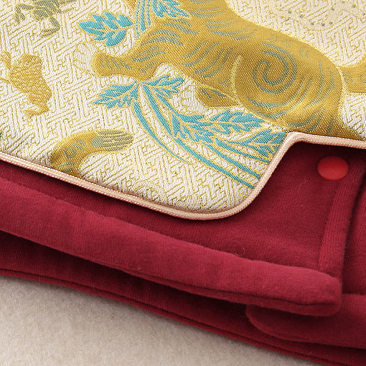 Ensemble de 2 pièces pour bébé garçon, motif tigre mignon, manches longues, pantalon à taille élastique et poches, en coton, avec Buddha Stones . - image 9