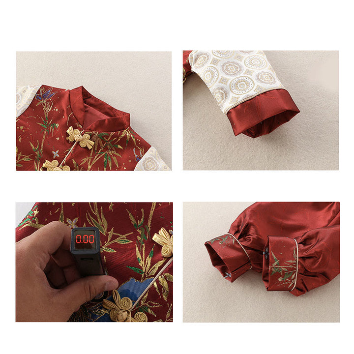 Ensemble de 2 pièces pour bébé garçon, motif panda mignon en bambou, manches longues, pantalon à taille élastique, Buddha Stones - image 9