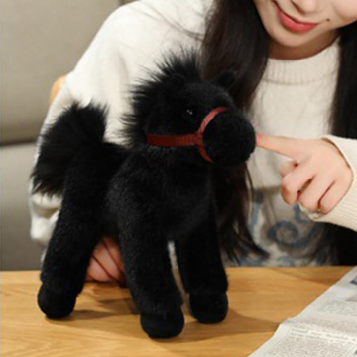 Buddha Stones Année du Cheval - Peluche Poney Uni Mignonne - Décoration de Maison Prospérité - image 11