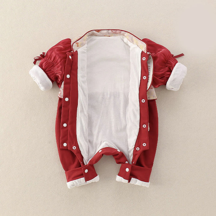 Grenouillères à manches longues en coton pour bébé fille, motif Buddha Stones , chats printaniers et kakis - image 3