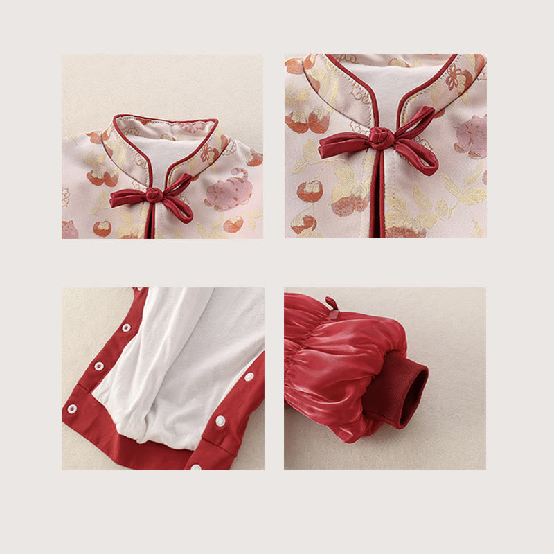 Grenouillères à manches longues en coton pour bébé fille, motif Buddha Stones , chats printaniers et kakis - image 6