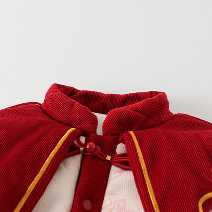 Grenouillères à manches longues en coton pour bébé fille, motif papillon d'hiver et nuages ​​de bon augure , Buddha Stones - image 5