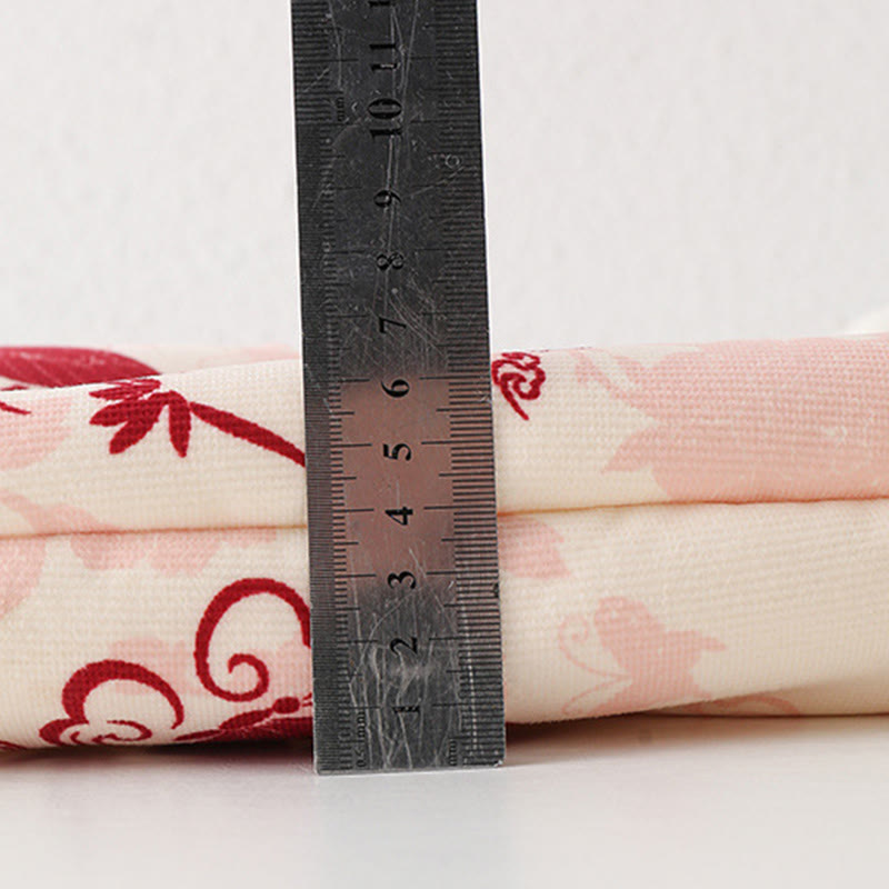 Grenouillères à manches longues en coton pour bébé fille, motif papillon d'hiver et nuages ​​de bon augure , Buddha Stones - image 13
