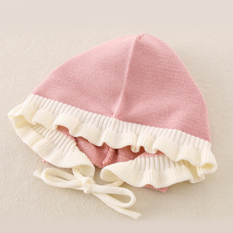 Combinaison bébé fille à manches longues et capuche, en maille, motif color block printemps/automne, Buddha Stones - image 10