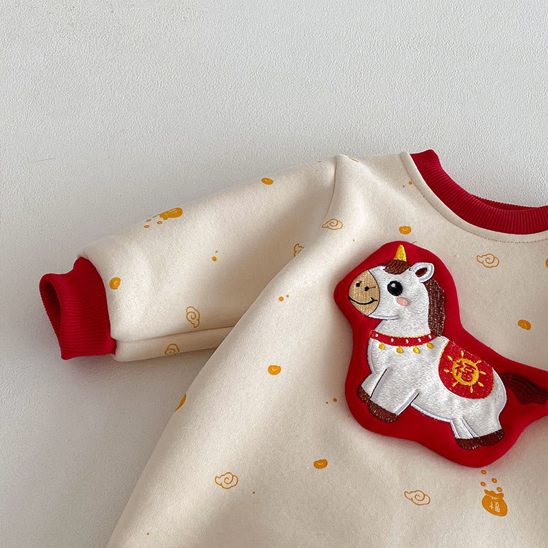 Grenouillères à manches longues en coton pour bébé fille ou garçon, motif Buddha Stones , année du Cheval - image 5