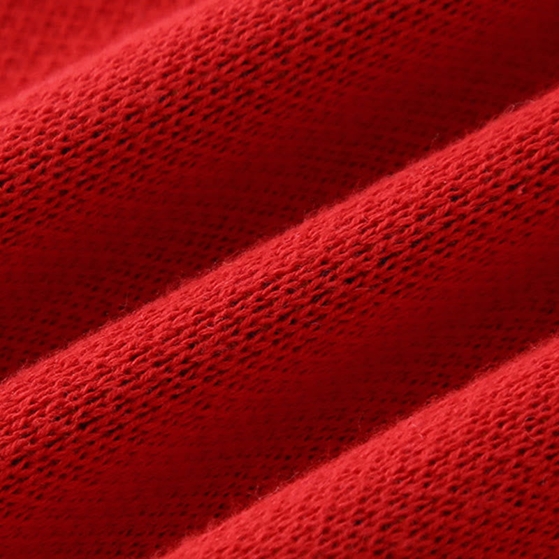 Combinaison bébé garçon/fille en coton tricoté à manches longues, motif dragon rouge et Buddha Stones , automne/hiver - image 11