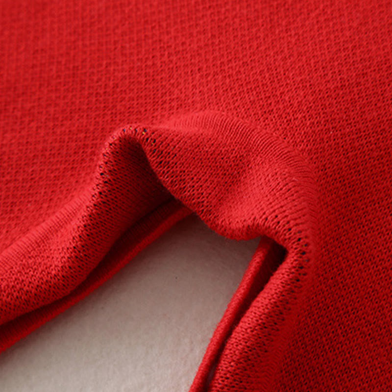 Combinaison bébé garçon/fille en coton tricoté à manches longues, motif dragon rouge et Buddha Stones , automne/hiver - image 10