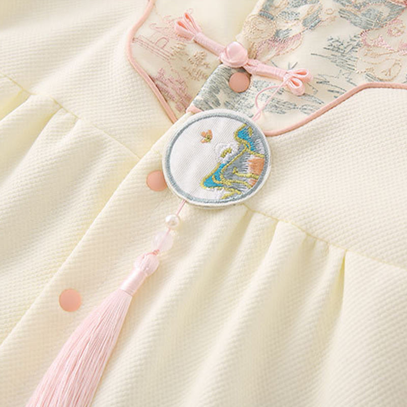 Grenouillères bébé fille en coton à manches longues, motif pavillon printemps-automne, Buddha Stones - image 6