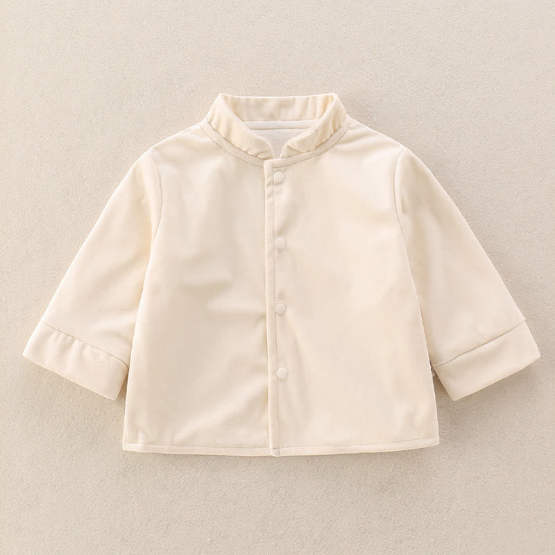 Ensemble bébé garçon 3 pièces en coton, motif bouteilles et Buddha Stones un gilet, une veste et un pantalon à taille élastique et manches longues. - image 4