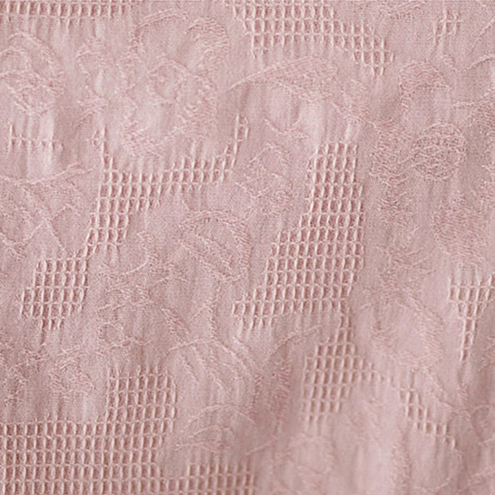 Chemise à manches longues en coton pour femme, à revers, ornée de boutons et de broderies florales unies , Buddha Stones et motif floral printanier. - image 19