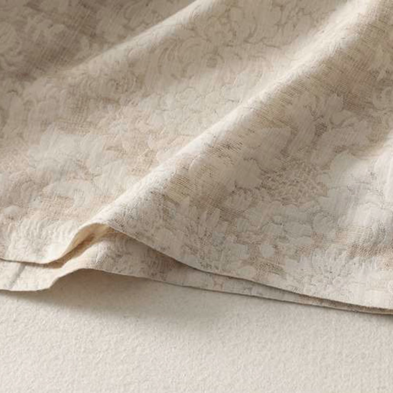 Chemise à manches longues en coton et lin Buddha Stones pour femme, motif texturé, fermeture à boutons brandebourg. - image 7