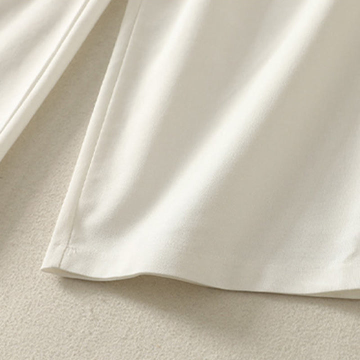 Pantalon large en coton avec poches, taille élastique brodée, motif Buddha Stones et fermeture éclair, pour femme. - image 10