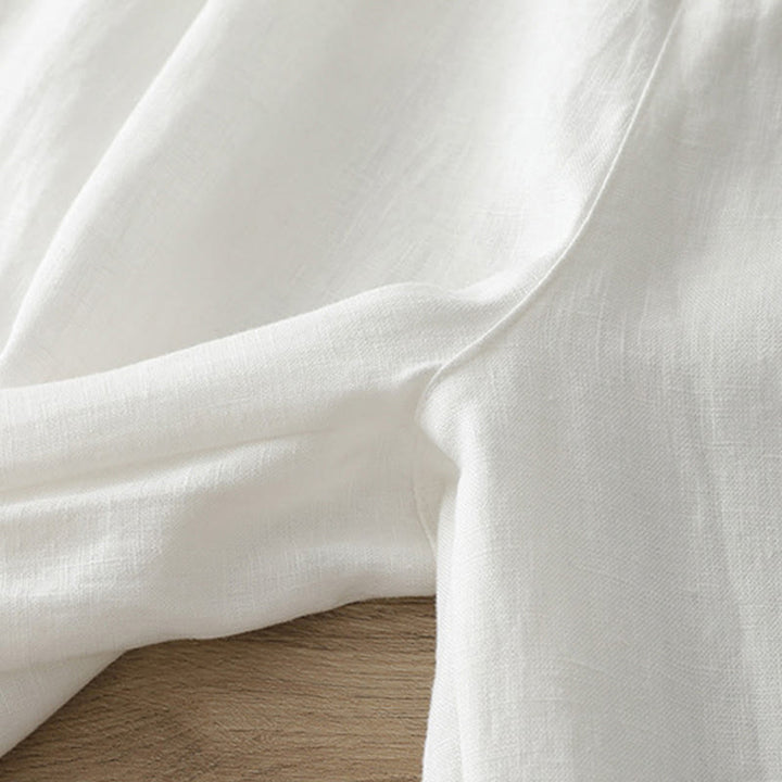 Pantalon large en coton avec poches, couleur unie, fermeture éclair, idéal pour l'automne et parfait pour les déplacements des femmes (Buddha Stones). - image 13