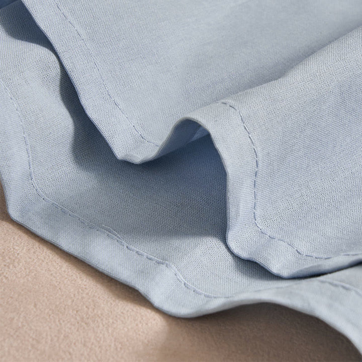 Robe midi femme en coton, manches trois-quarts, poches, couleur unie, motif Buddha Stones, automne - image 4