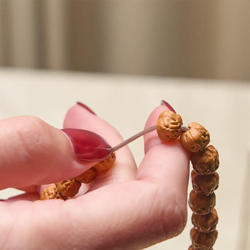 Mala de Buddha Stones tibétaines de 108 perles, graine de Bodhi, symbole de richesse et de bonne fortune - image 4