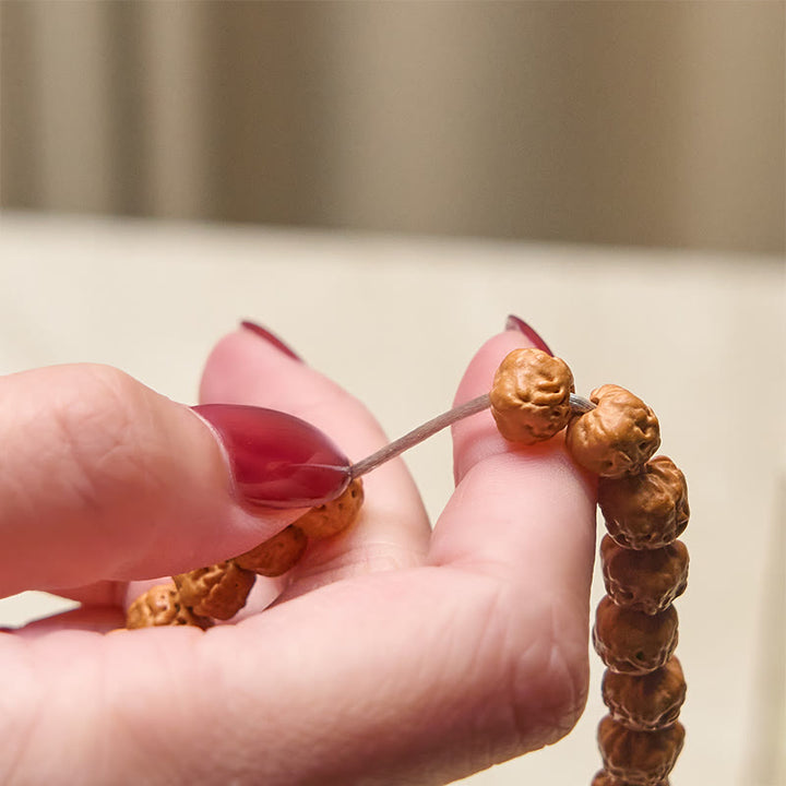 Mala de Buddha Stones tibétaines de 108 perles, graine de Bodhi, symbole de richesse et de bonne fortune - image 4