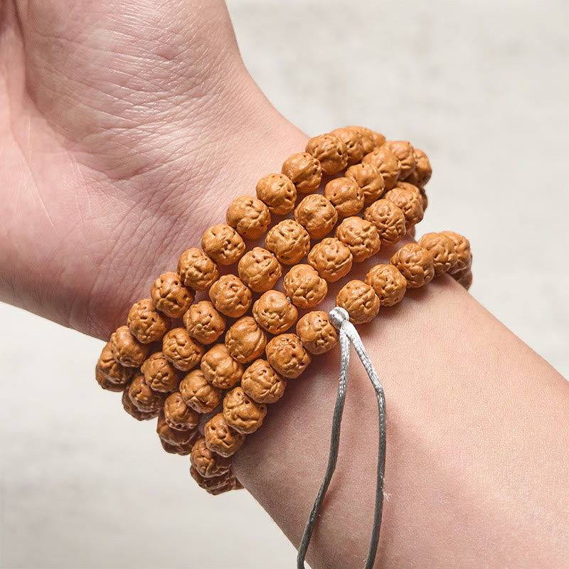 Mala de Buddha Stones tibétaines de 108 perles, graine de Bodhi, symbole de richesse et de bonne fortune - image 3