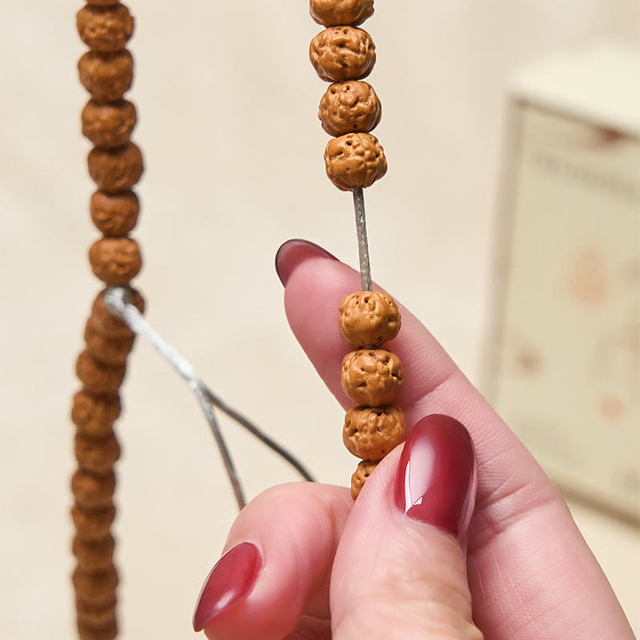 Mala de Buddha Stones tibétaines de 108 perles, graine de Bodhi, symbole de richesse et de bonne fortune - image 5