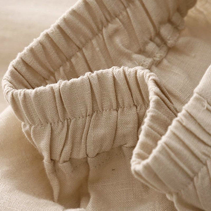 Pantalon en coton uni et simple pour femme, longueur 7-8, avec poches, Buddha Stones - image 14