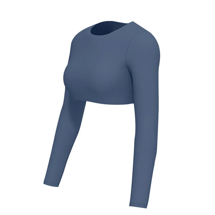 Soutien-gorge dos nu à manches longues Buddha Stones, débardeur de sport, fitness et yoga pour femme - image 22