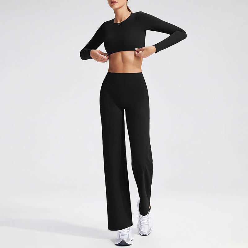Soutien-gorge dos nu à manches longues Buddha Stones, débardeur de sport, fitness et yoga pour femme - image 7