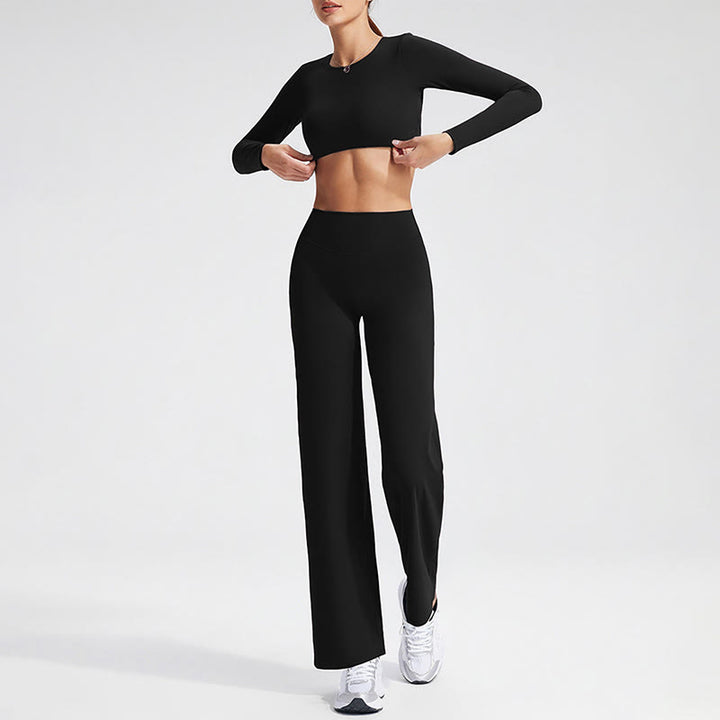 Soutien-gorge dos nu à manches longues Buddha Stones, débardeur de sport, fitness et yoga pour femme - image 7