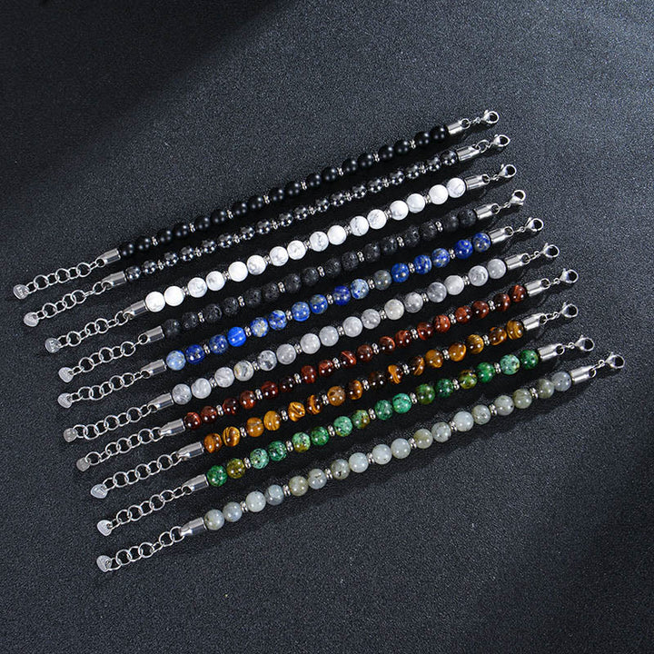 Bracelet de protection en Buddha Stones, œil de tigre et diverses perles de pierres naturelles. - image 25