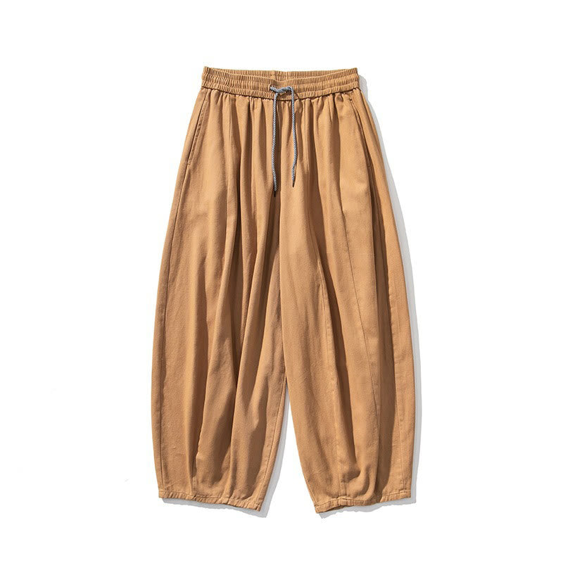 Pantalon en coton à jambes larges avec poches, motif Buddha Stones, idéal pour les trajets d'hiver. - image 17
