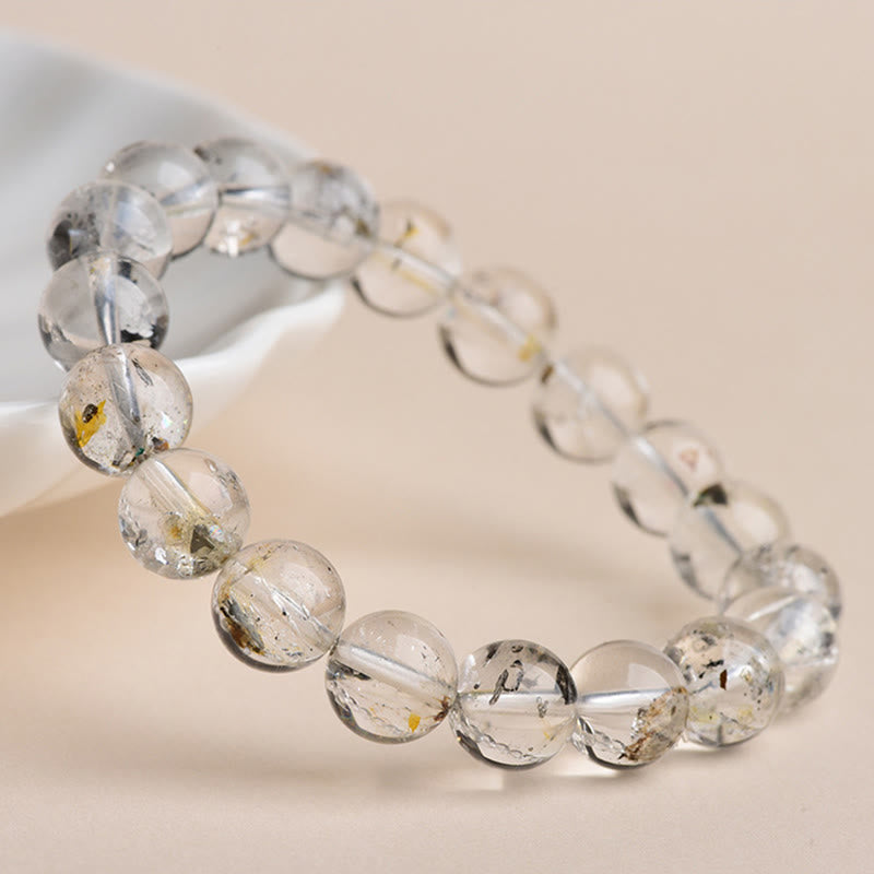 Bracelet de méditation de protection en diamant Herkimer et Buddha Stones - image 11