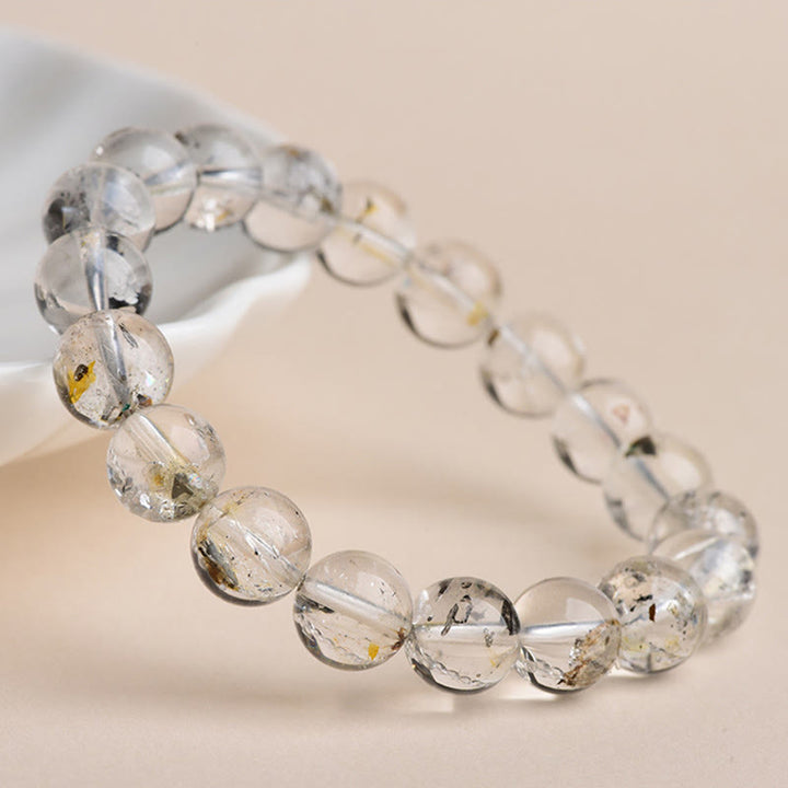 Bracelet de méditation de protection en diamant Herkimer et Buddha Stones - image 11