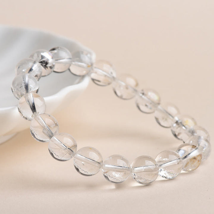 Bracelet de méditation de protection en diamant Herkimer et Buddha Stones - image 14