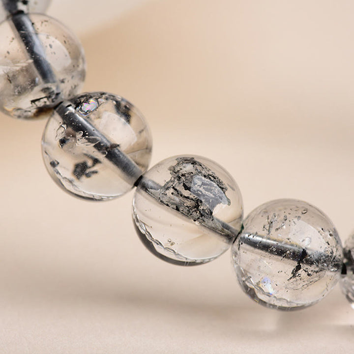 Bracelet de méditation de protection en diamant Herkimer et Buddha Stones - image 9