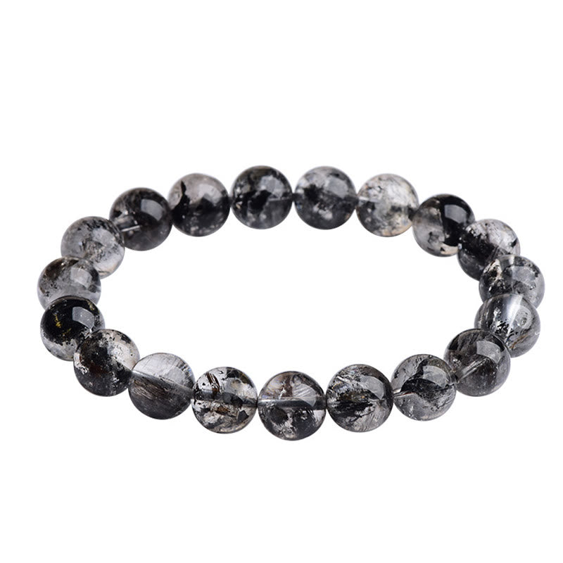Bracelet de méditation de protection en diamant Herkimer et Buddha Stones - image 3