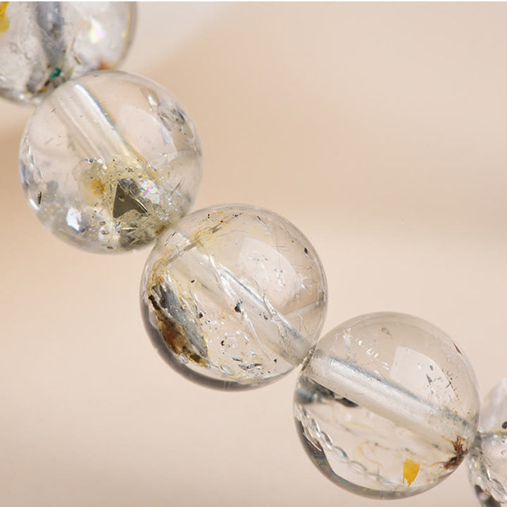 Bracelet de méditation de protection en diamant Herkimer et Buddha Stones - image 12