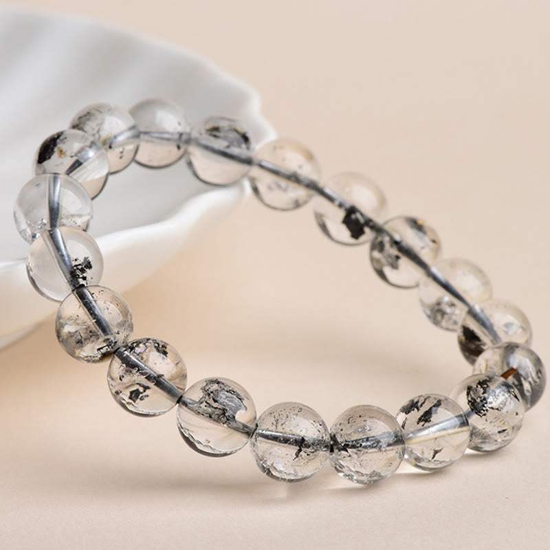 Bracelet de méditation de protection en diamant Herkimer et Buddha Stones - image 8