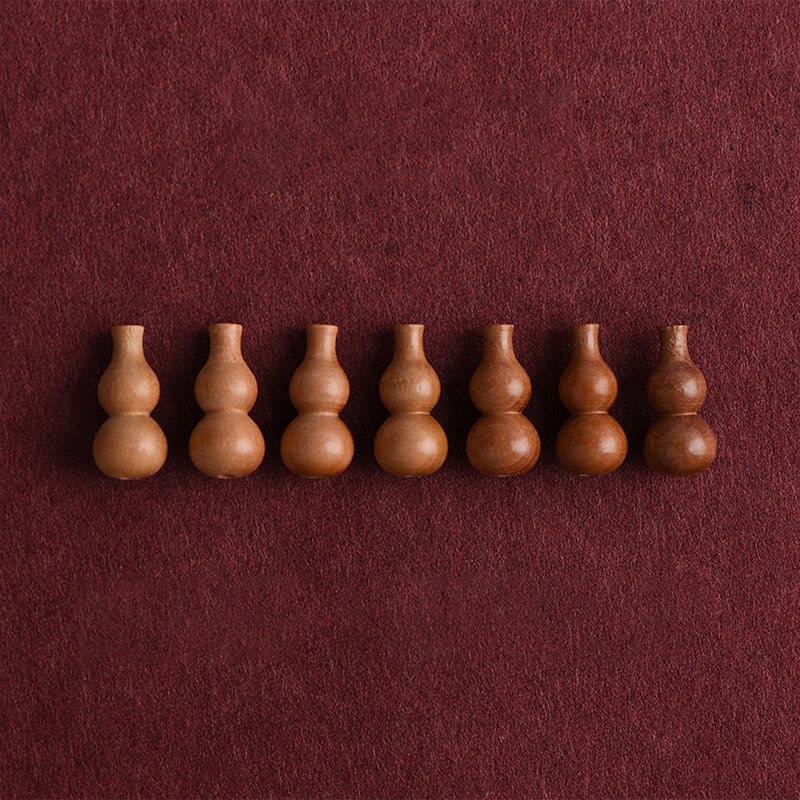 Bracelet porte-bonheur ajustable en Buddha Stones, calebasse et corde en bois de pêcher - image 12