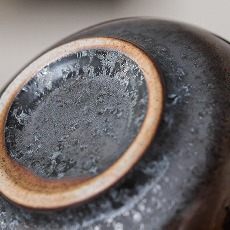 Tasse à thé en céramique peinte à la main avec motif Fu et Buddha Stones, tasse à thé Kung Fu avec coffret cadeau - image 14