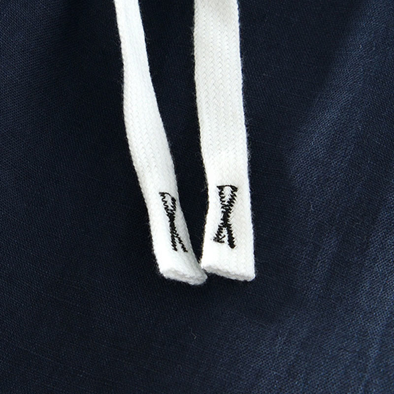Pantalon en lin pour homme, longueur cheville, avec poches, taille élastique et cordon de serrage, motif Buddha Stones Fall - image 20