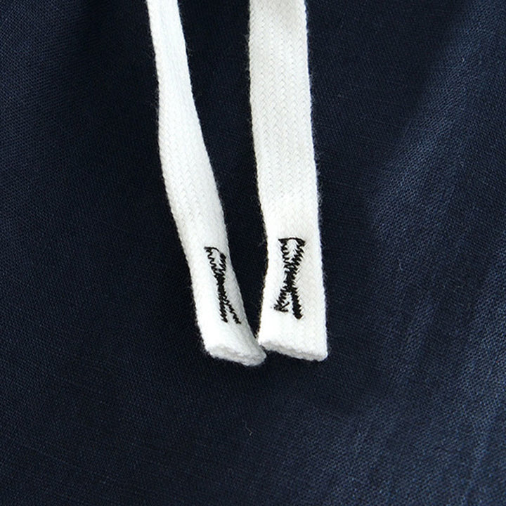 Pantalon en lin pour homme, longueur cheville, avec poches, taille élastique et cordon de serrage, motif Buddha Stones Fall - image 20