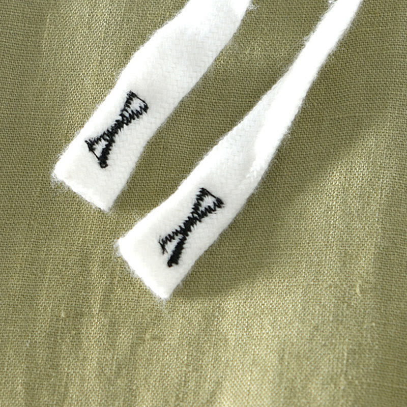 Pantalon en lin pour homme, longueur cheville, avec poches, taille élastique et cordon de serrage, motif Buddha Stones Fall - image 22