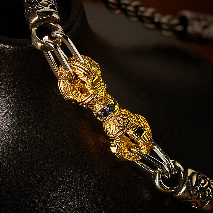 Bracelet porte-bonheur en cuivre et Buddha Stones - image 2