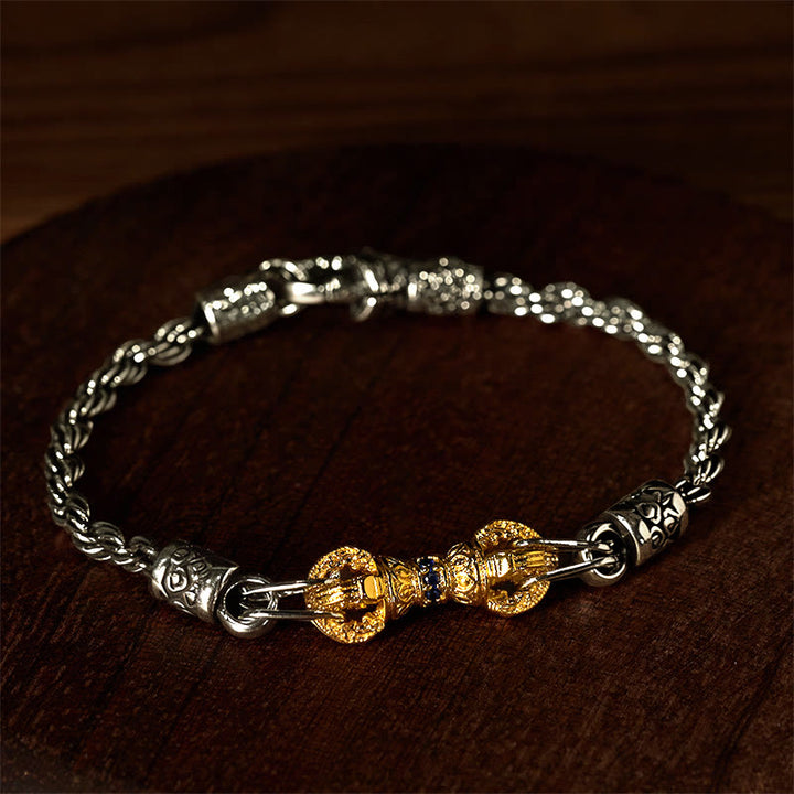 Bracelet porte-bonheur en cuivre et Buddha Stones - Cuivre (Tour de poignet : 15-18 cm) - image 0