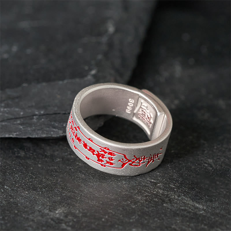 Bague d'équilibre ajustable en cuivre avec inscription « Buddha Stones » - image 3