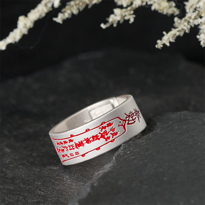 Bague d'équilibre ajustable en cuivre avec inscription « Buddha Stones » - image 2