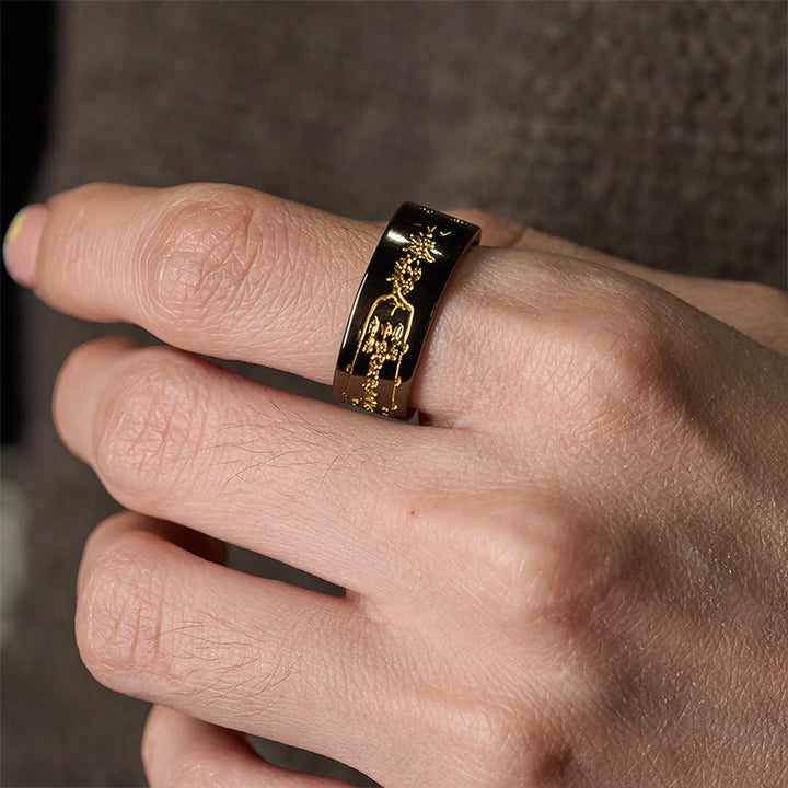 Bague d'équilibre ajustable en cuivre avec inscription « Buddha Stones » - image 10