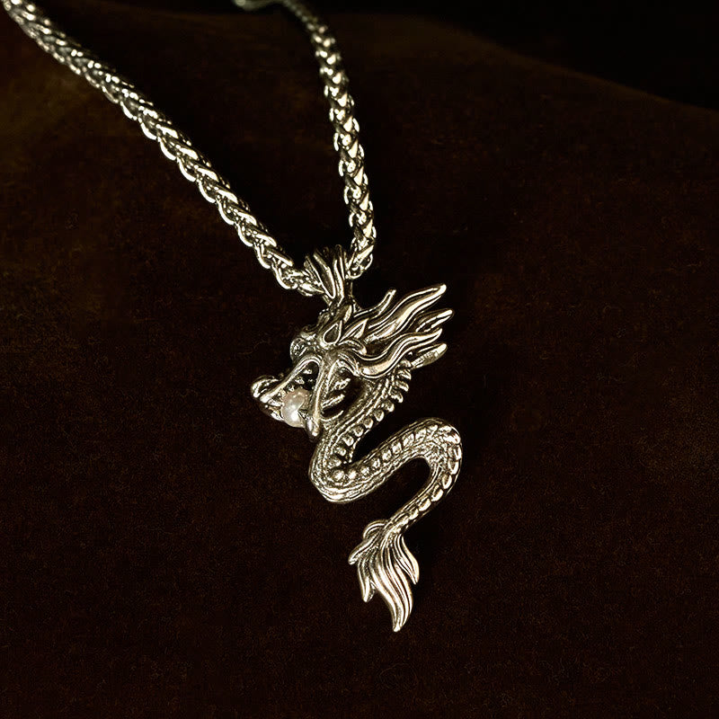 Collier pendentif en cuivre avec dragon et Buddha Stones, symbole d'équilibre et de chance. - image 12