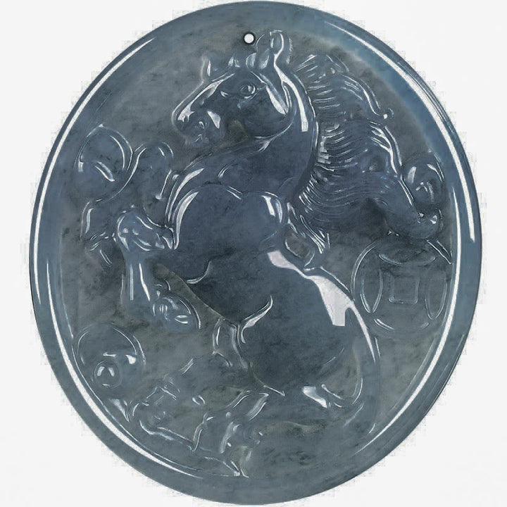 Pendentifs de collier en jade de l'année du Cheval, porte-bonheur et abondance, Buddha Stones - image 9