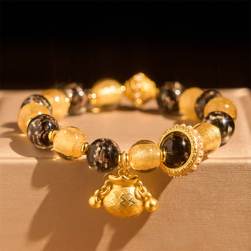 Bracelet de bénédiction en verre Liuli Buddha Stones - image 1