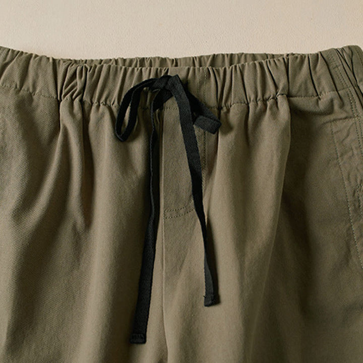Pantalon cargo femme en coton, longueur 7-8, avec cordon de serrage et poches, motif Buddha Stones Fall - image 2