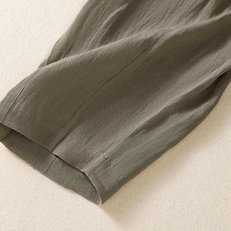 Pantalon d'été pour femme Buddha Stones, longueur cheville, fermeture éclair et boutons, avec poches - image 26